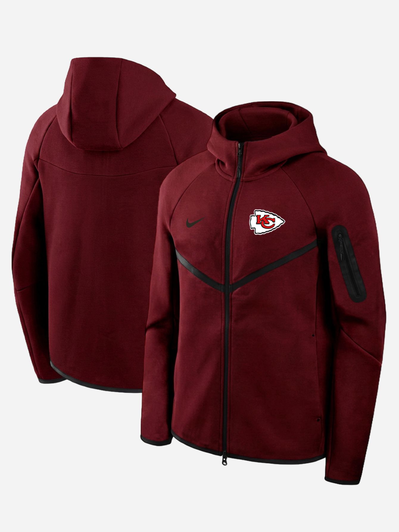 Men 2026 Nike NFL Kansas City Chiefs hoodie red 06